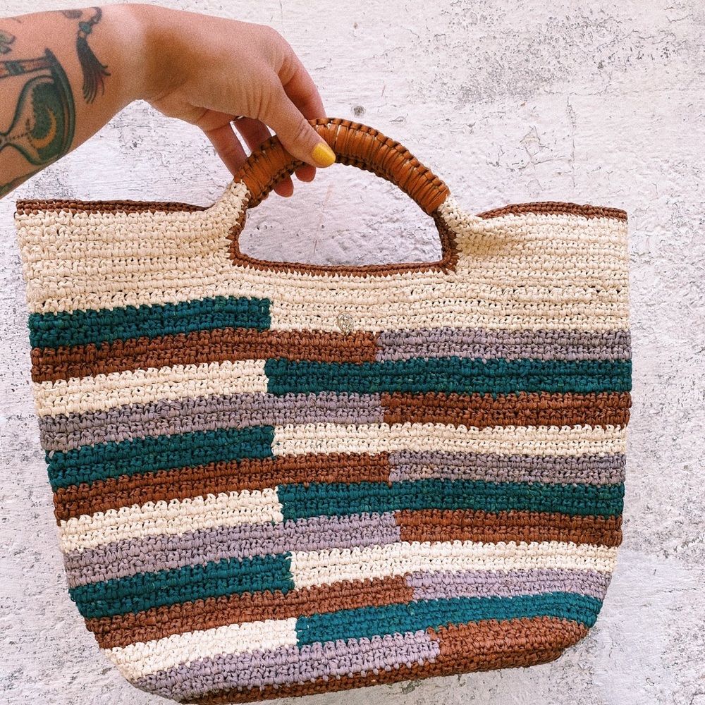 Helen Kaminski raffia bag/tote